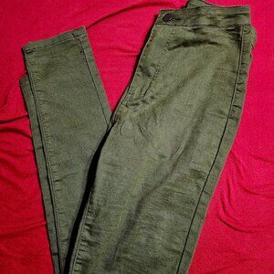Super High Waisted Denim Skinnies